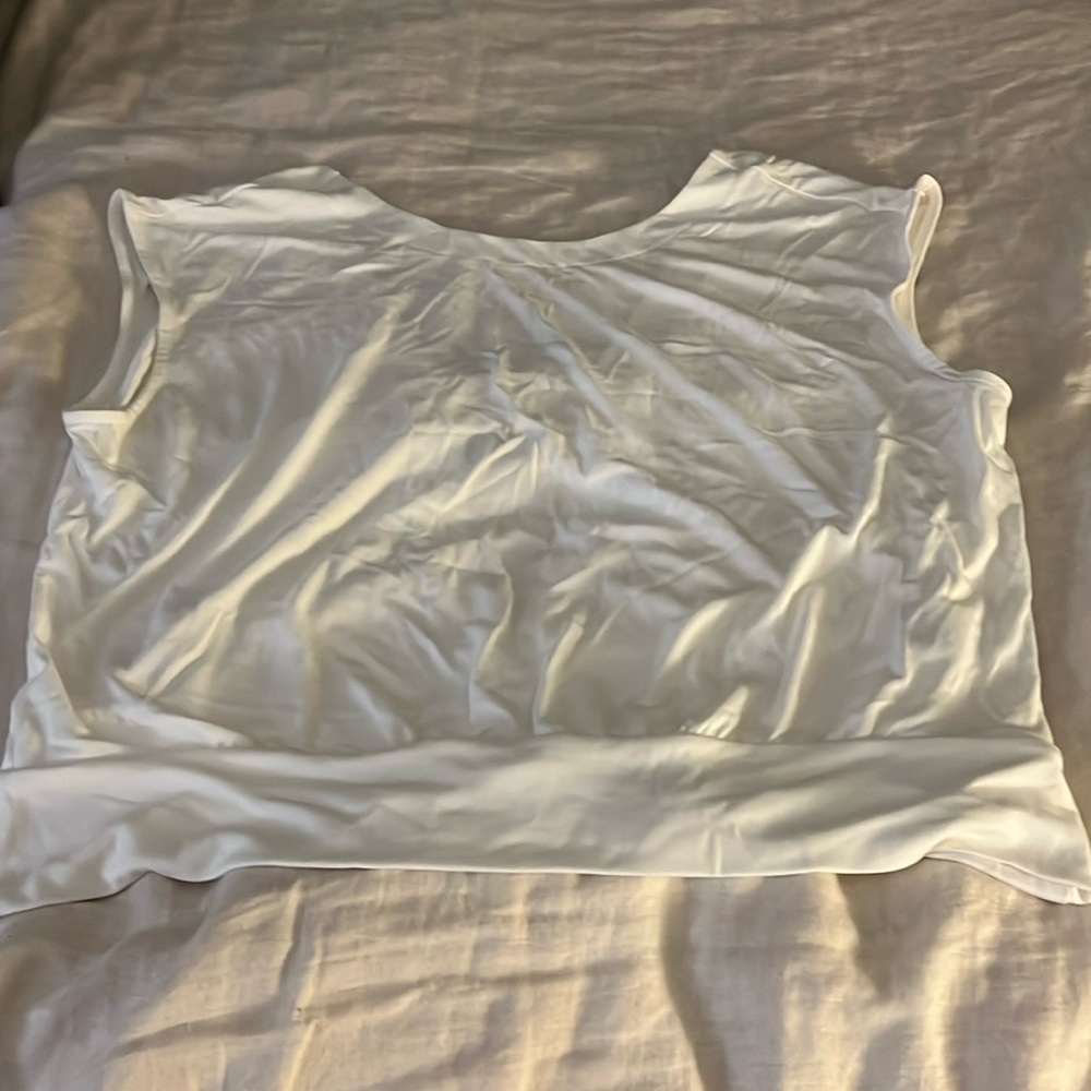 White top. Beautiful with cut out back. Banana Republic classic